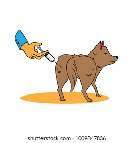 
inject animals healthy