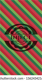 Inject christmas emblem.