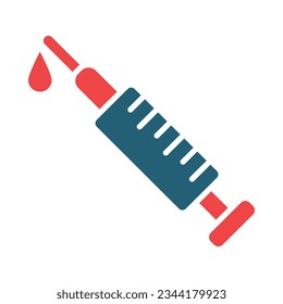 Injected Glyph Two Color Icon For Personal And Commercial Use.
