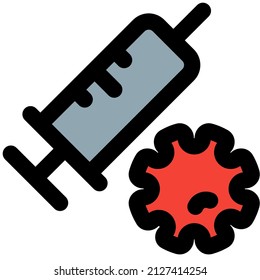 Injecting the antiviral formulation through injection layout