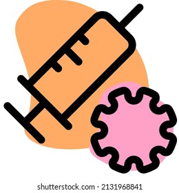 Injecting the antiviral formulation through injection layout