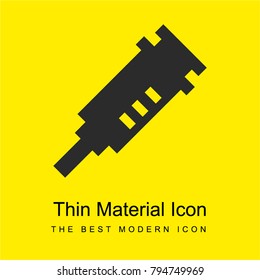 Injection bright yellow material minimal icon or logo design