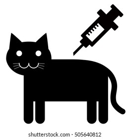 injection to cat icon sign