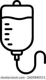 Injection editable outline icon design.