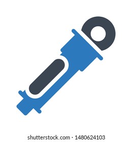 injection glyph colour vector icon