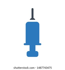 injection glyph colour vector icon