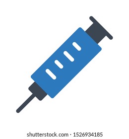 injection glyph colour vector icon