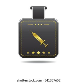 Injection golden Vector Icon Design