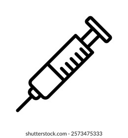 injection icon color editable on white background