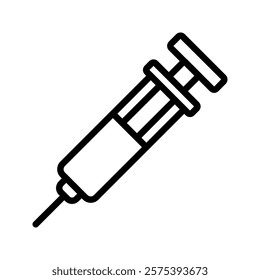 injection icon color editable on white background
