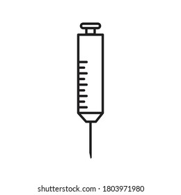 injection icon design black vector