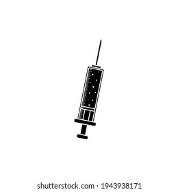 Injection icon glyph style. vector illustration
