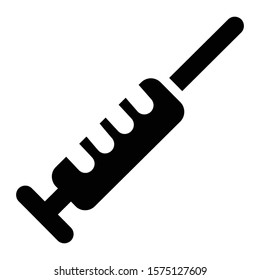 injection icon glyph vector design