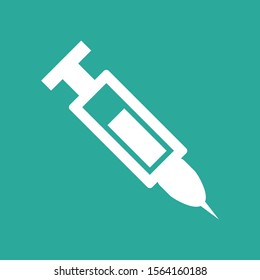 Injection icon isolated on abstract background
