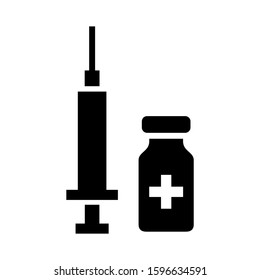 injection icon isolated sign symbol vector illustration - high quality black style vector icons
