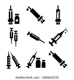 injection icon isolated sign symbol vector illustration - Collection of high quality black style vector icons
