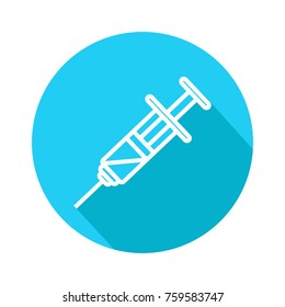 injection icon long shadow