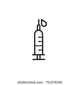 Injection icon medical vector design illustration
