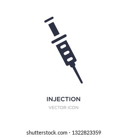 injection icon on white background. Simple element illustration from Health and medical concept. injection sign icon symbol design.