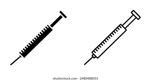 Injection icon on white background