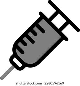 Injection icon represents a needle or syringe that is used to administer medication or a vaccine to a patient