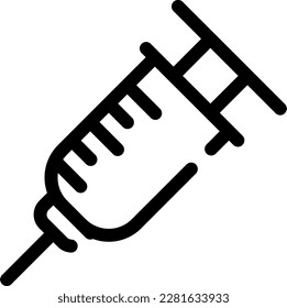 Injection icon represents a needle or syringe that is used to administer medication or a vaccine to a patient