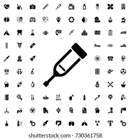 Injection icon. set of filled medicine icons.
