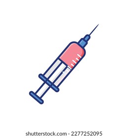 Injection. Injection icon simple sign. Injection logo design vector. Medical equipment icon.