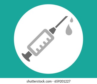 Injection, icon, symbol, vector, illustration, wallpaper, background, isolated