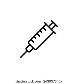 ícone de injeção ícone de vetor. em design de estilo de linha em fundo branco. ilustração de vetor