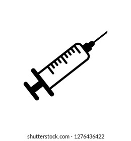 injection icon, vector on white background editable eps10