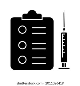 Injection icon vector set. Vaccination illustration sign collection. Vaccine symbol or logo.