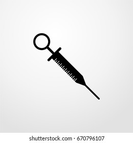injection icon. vector sign symbol on white background