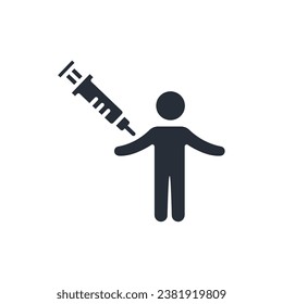 injection icon. vector.Editable stroke.linear style sign for use web design,logo.Symbol illustration.