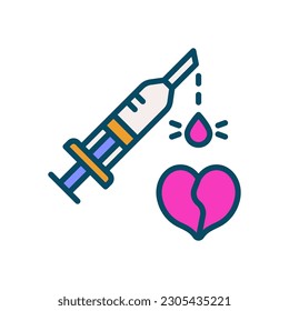 injection icon for your website, mobile, presentation, and logo design.