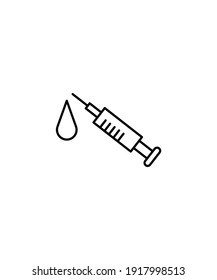 injection icon,vector best line icon.