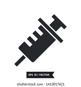 injection illustration icon vector symbol, eps 10, loogo template
