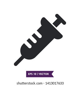 injection illustration icon vector symbol, eps 10, loogo template
