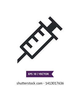 injection illustration icon vector symbol, eps 10, loogo template