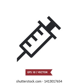 injection illustration icon vector symbol, eps 10, loogo template