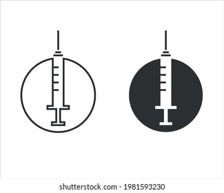 injection illustration image. suitable for injection brand logos