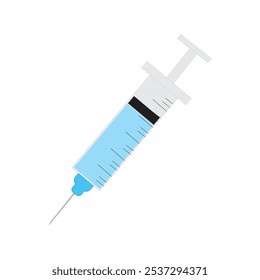 Injection isolated on white background. Injection Needle vector illustration.