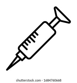 Injection Line Icon Vector Illustration.