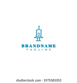 injection logo cartoon icon design modern template vector illustration