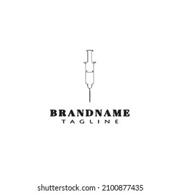 injection logo icon cartoon design template modern illustration