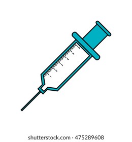 injection medicine isolated icon vector illustration design