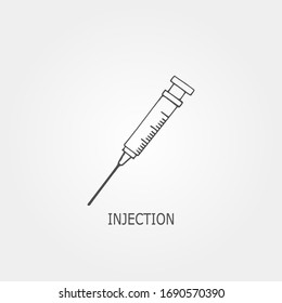 "Injection" Minimalist, simple, digital and modern Icon design.