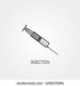 "Injection" Minimalist, simple, digital and modern Icon design.