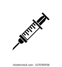 Injection needle icon in trendy flat style isolated on white background. Symbol for your web site design, logo, app, UI. Vector illustration, EPS