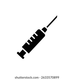 Injection Needle Pointing Up Icon for Medical Procedures